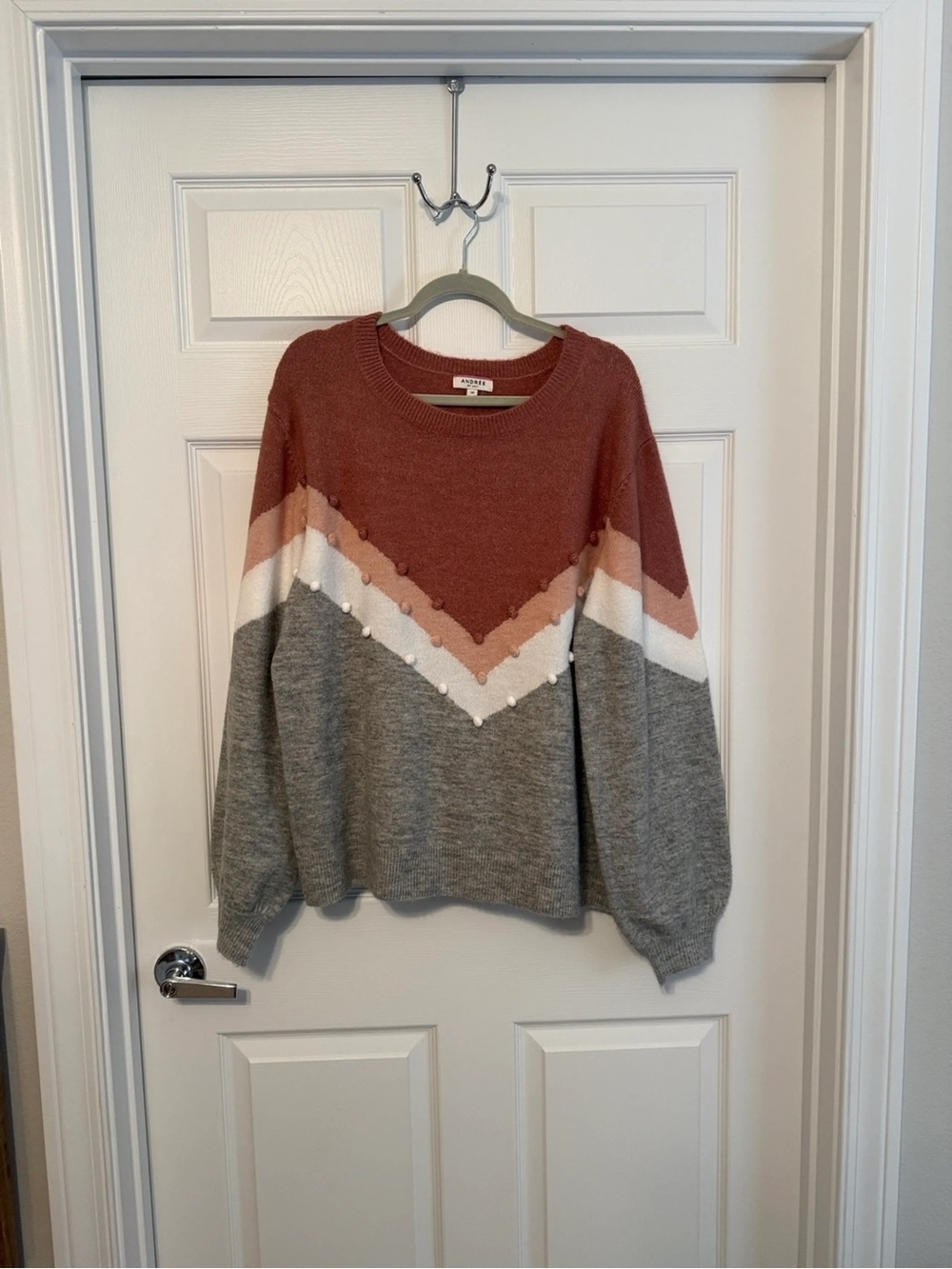 Chevron Color-block Sweater